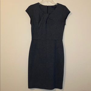 Banana Republic Gray Keyhole Dress